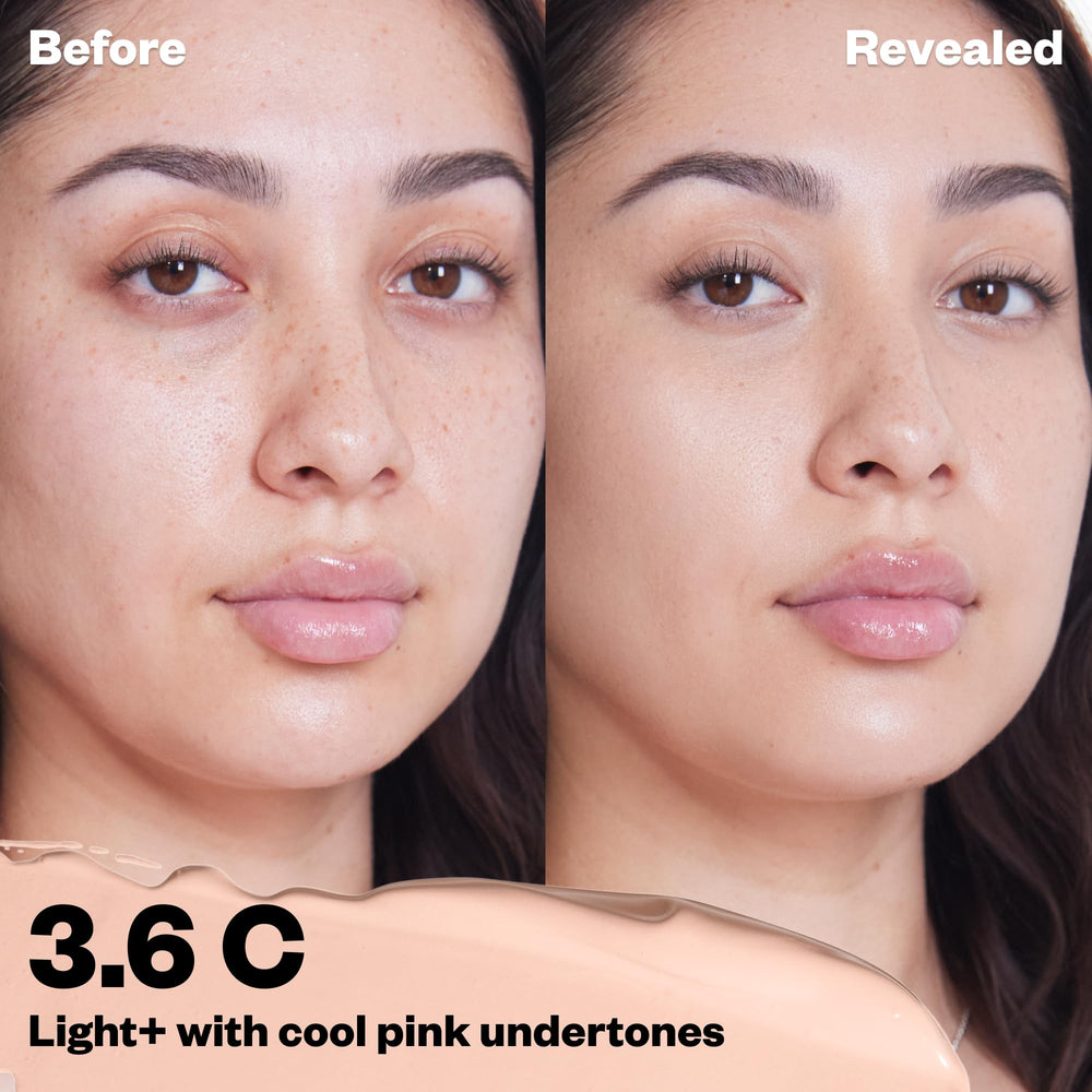 Kosas Revealer Concealer ofrece cobertura media para ojeras y manchas.