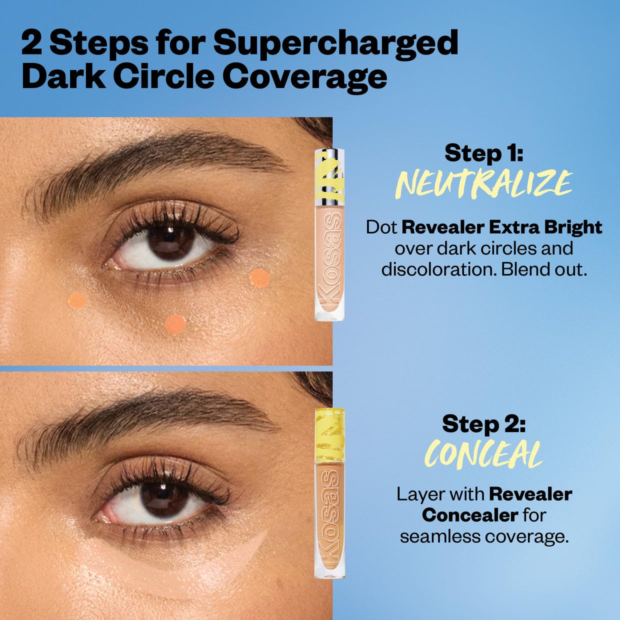 Kosas Revealer Extra Brillante Corrector corrección de ojeras diaria