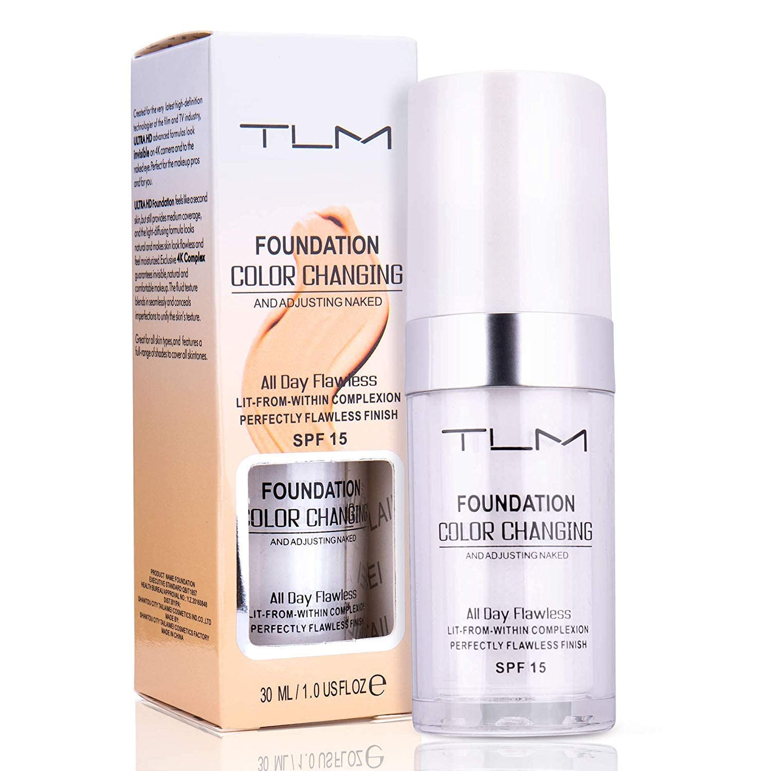 Kosimi Base Cambio de Color 30ml: tono natural al instante al difuminar