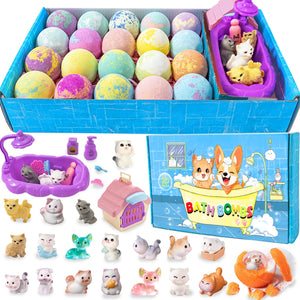 Bombas de baño Kottke para niños con sorpresas, set completo para bañar con diversión.