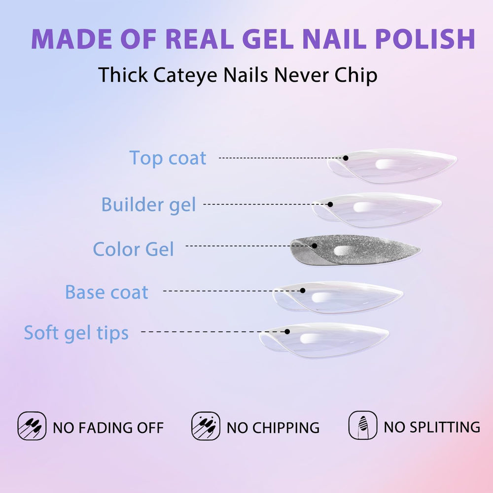 Uñas KQueenest 30 piezas caramelo marrón para cambio rápido de look
