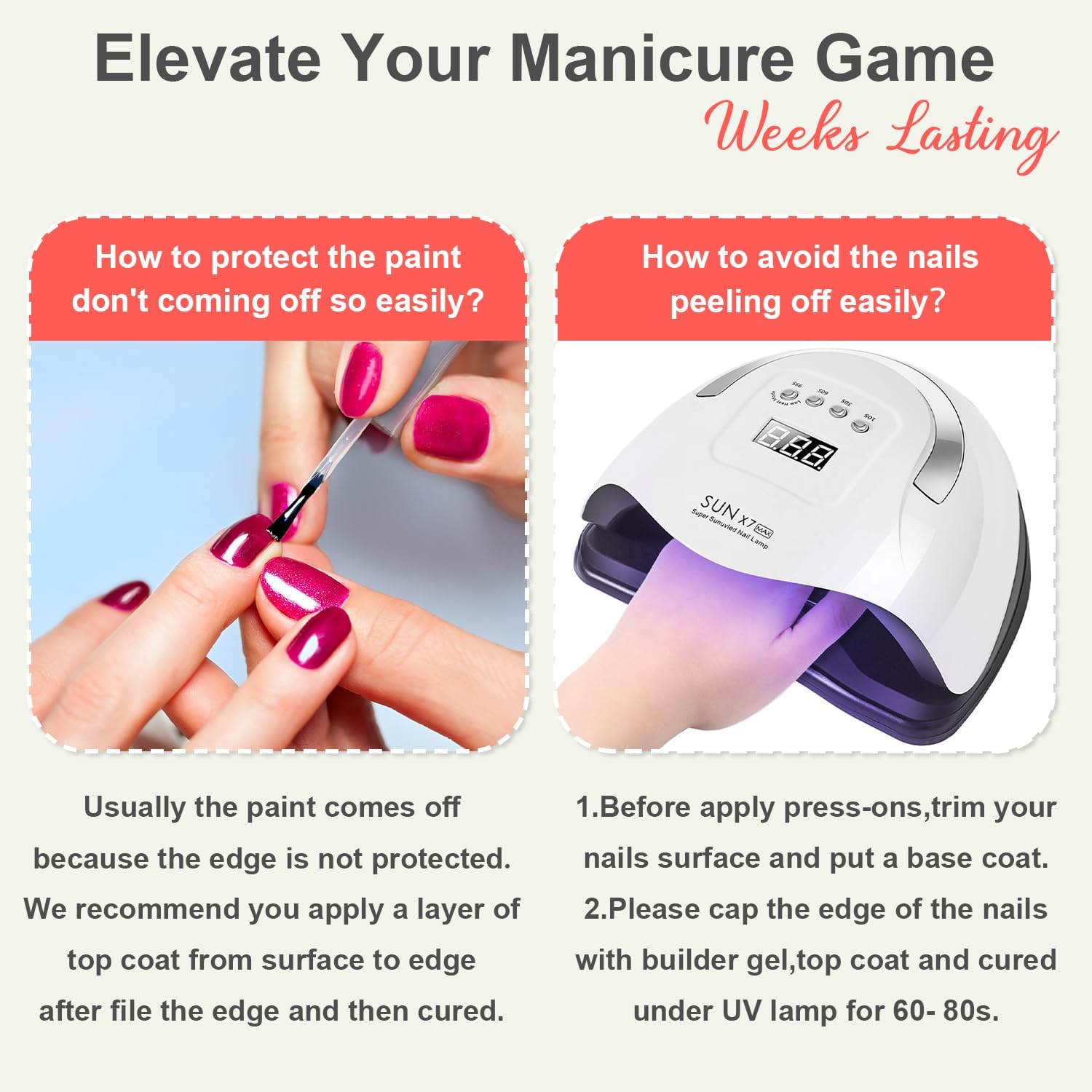 Uñas para eventos especiales KQueenest burdeos, aplicación rápida en minutos.