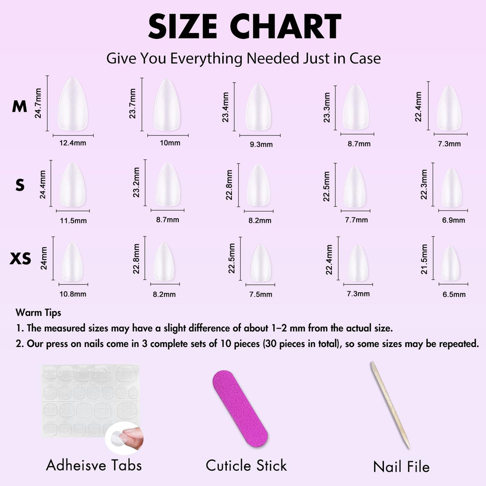 Kit de uñas KQueenest con lima de uñas para retoques rápidos.