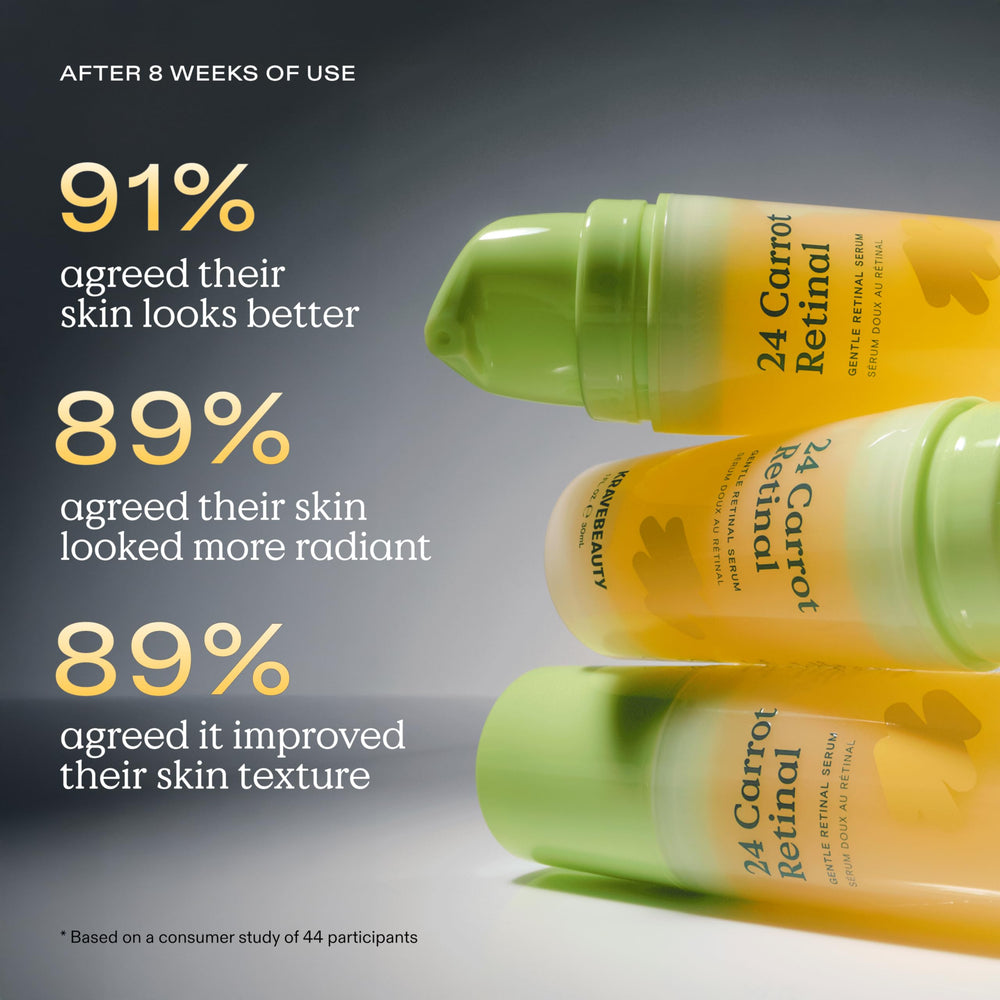KraveBeauty 24 Carrot Suero envase higiénico: fácil dispensación