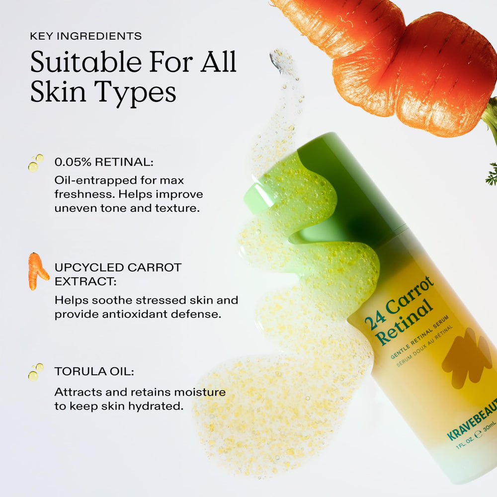KraveBeauty 24 Carrot Suero tacto cremoso: sensación suave al aplicar