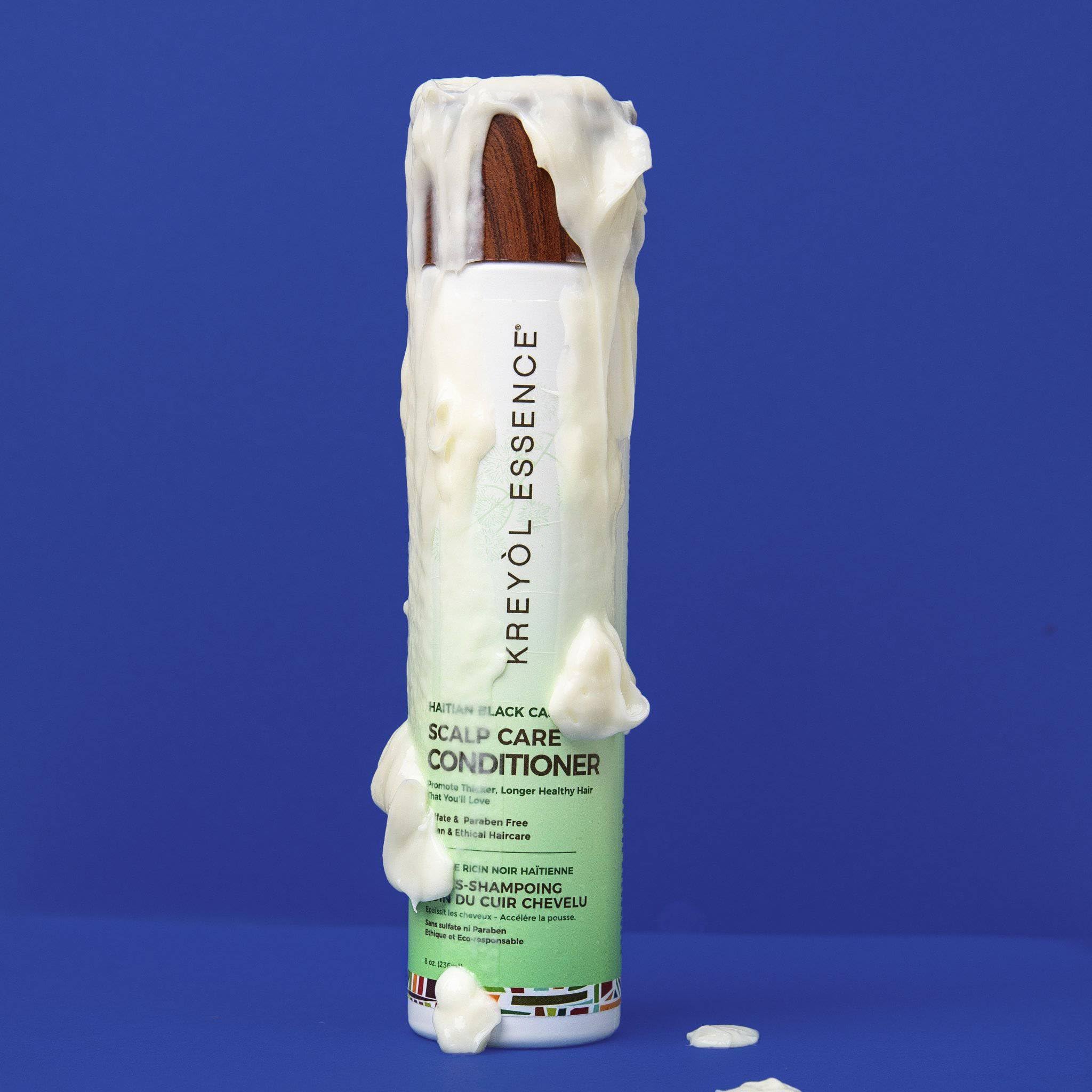 Acondicionador Kreyol Essence, envase ecoamigable y producción responsable.