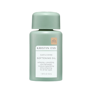 Kristin Ess aceite suavizante: botella visible para suavizar y aportar brillo