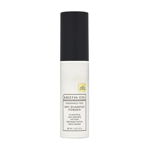 Kristin Ess champú en seco polvo para raíces oleosas, absorbe grasa y aporta volumen.