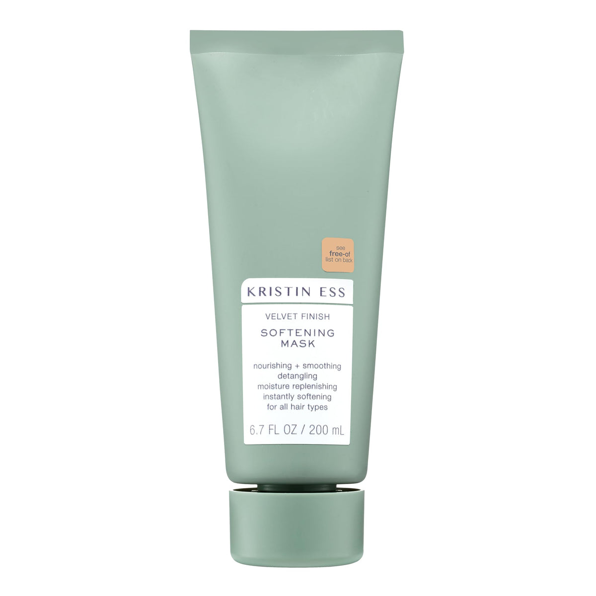 El frasco de Kristin Ess mascarilla profunda hidrata y aporta brillo al cabello.
