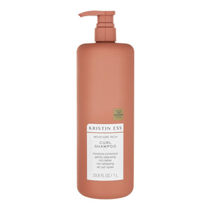 Kristin Ess Moisture Rich Curl Shampoo: bote, hidratación suave para rizos definidos.