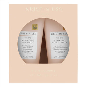 Kristin Ess Signature Shampoo mini, botella, limpieza suave que mantiene la humedad y brillo