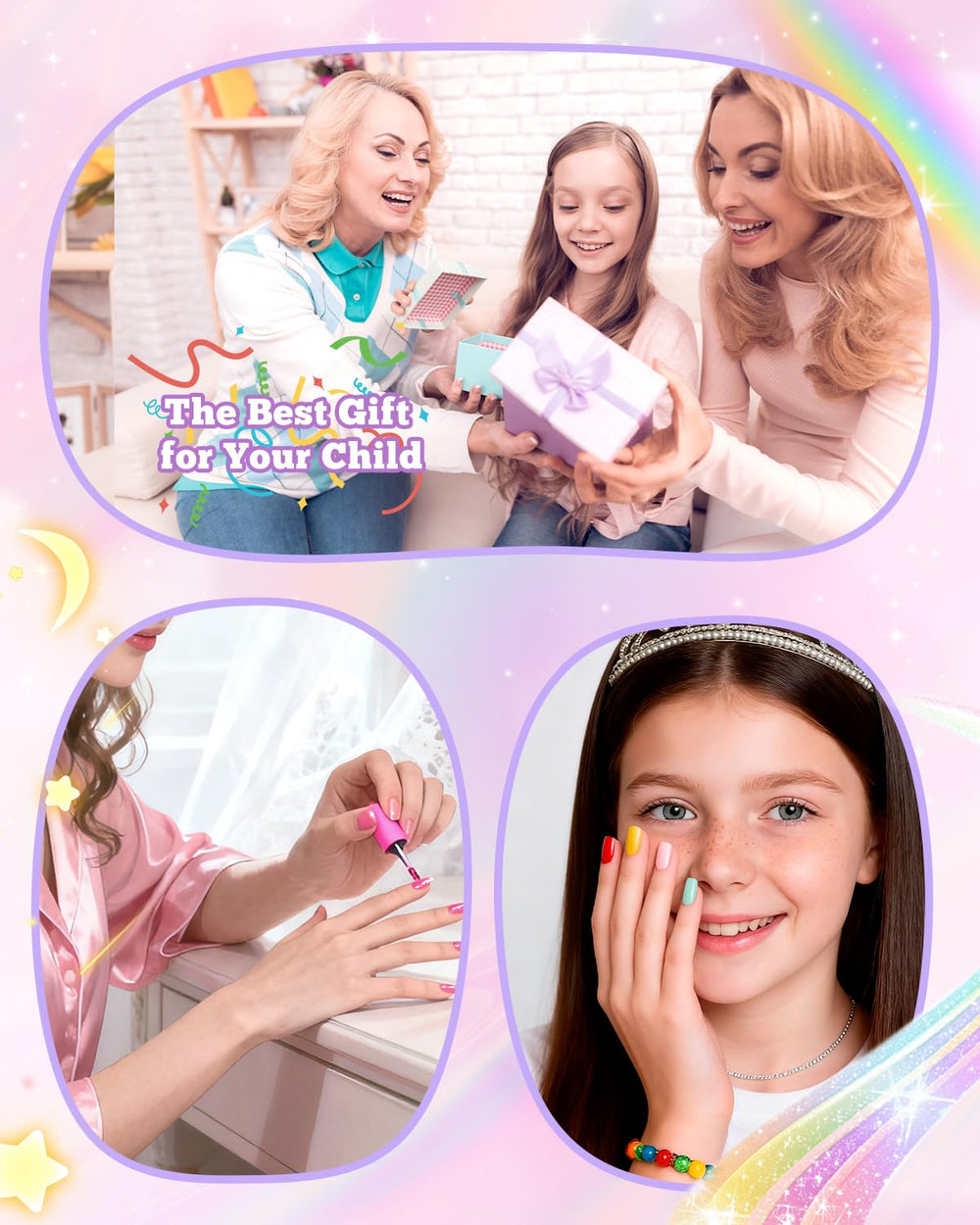 krofaue regalo divertido para niñas que aman las uñas