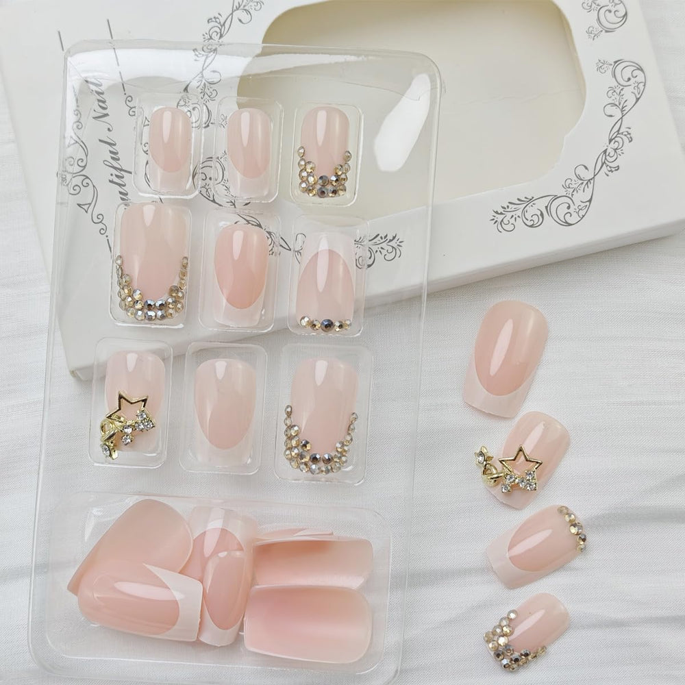 KRTBKR Uñas acrílicas con brillo y resistencia para diario.