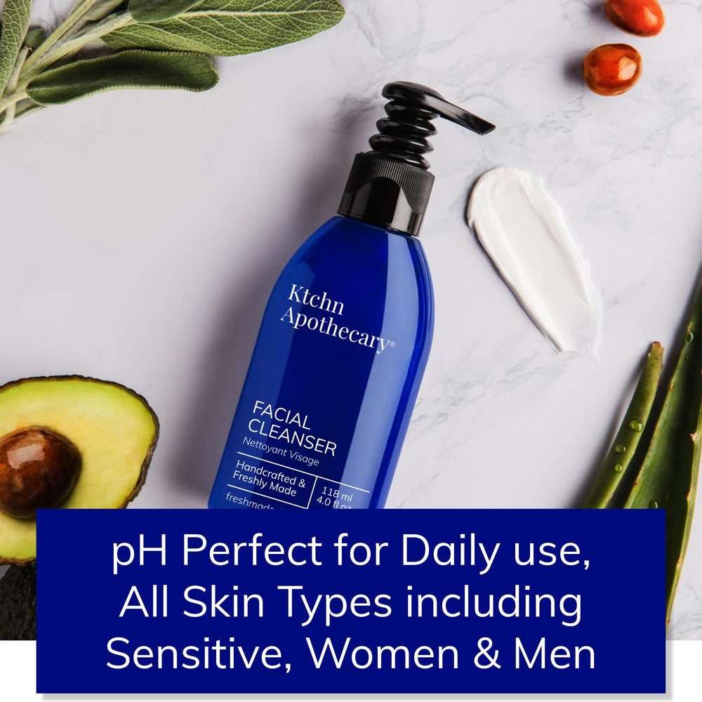Ktchn Apothecary ingredientes naturales, base suave para piel sensible