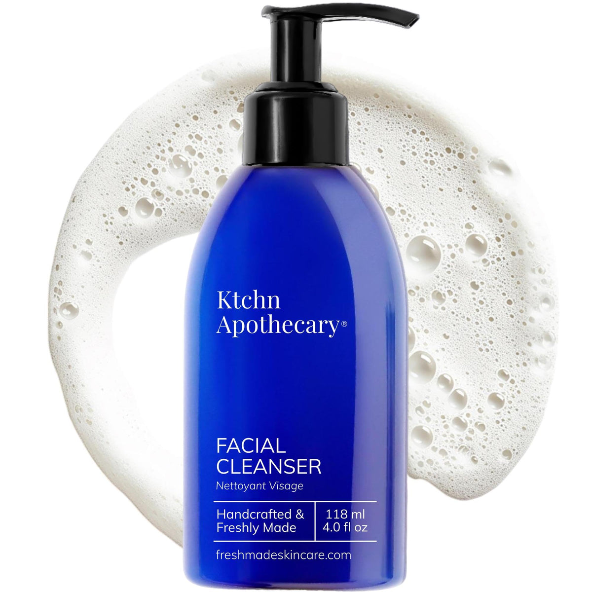 Ktchn Apothecary limpiador facial espuma hidratante, limpieza suave para piel sensible