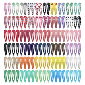 KUBOM broche de pelo metal color candy, ideal para peinados diarios y agarre seguro.