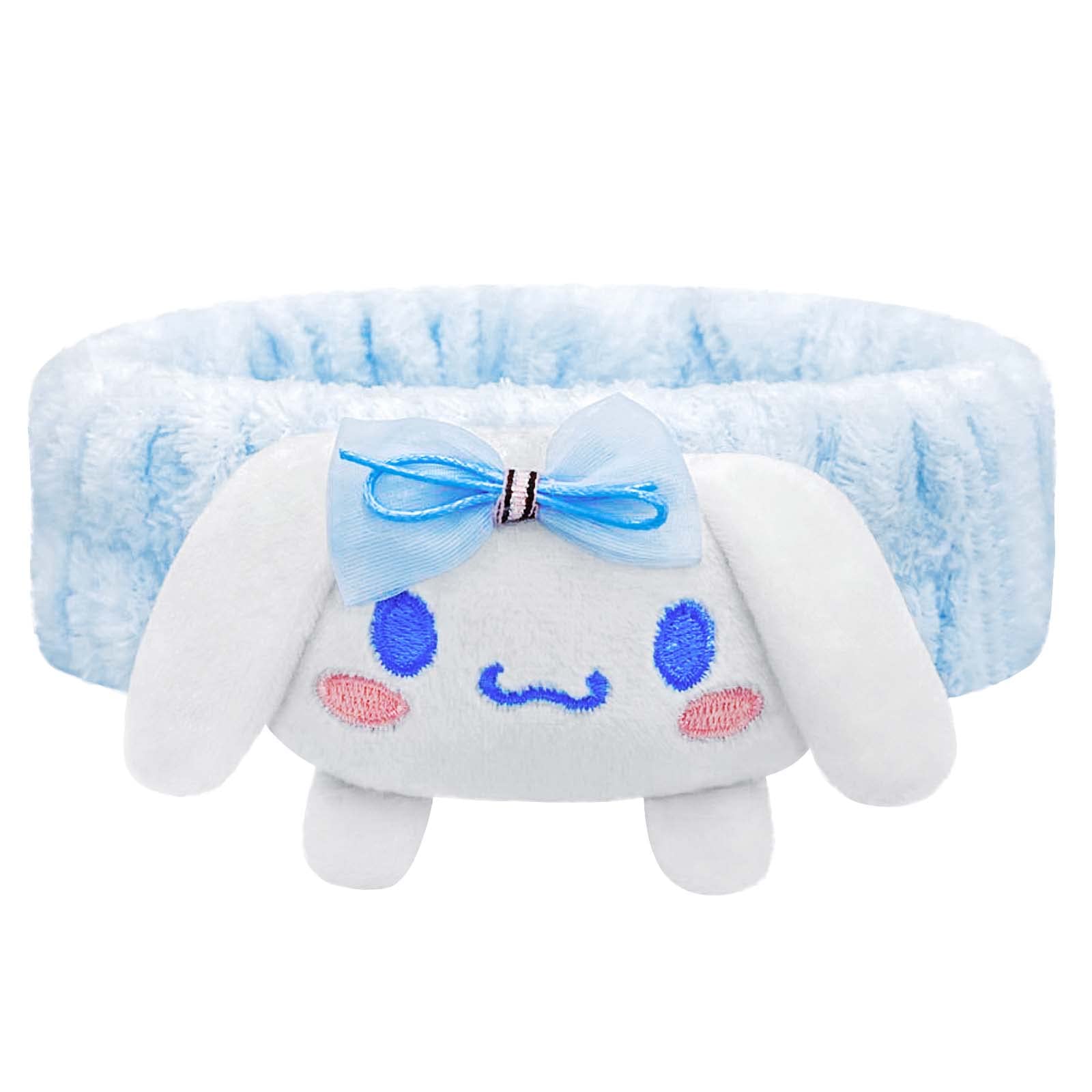 Kugiter cinta de pelo spa kawaii azul para lavado de rostro, mantiene el cabello recogido