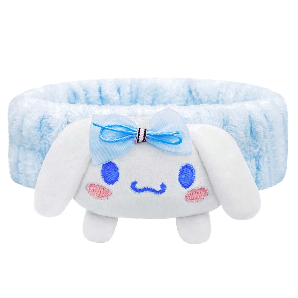 Kugiter cinta de pelo spa kawaii azul para lavado de rostro, mantiene el cabello recogido