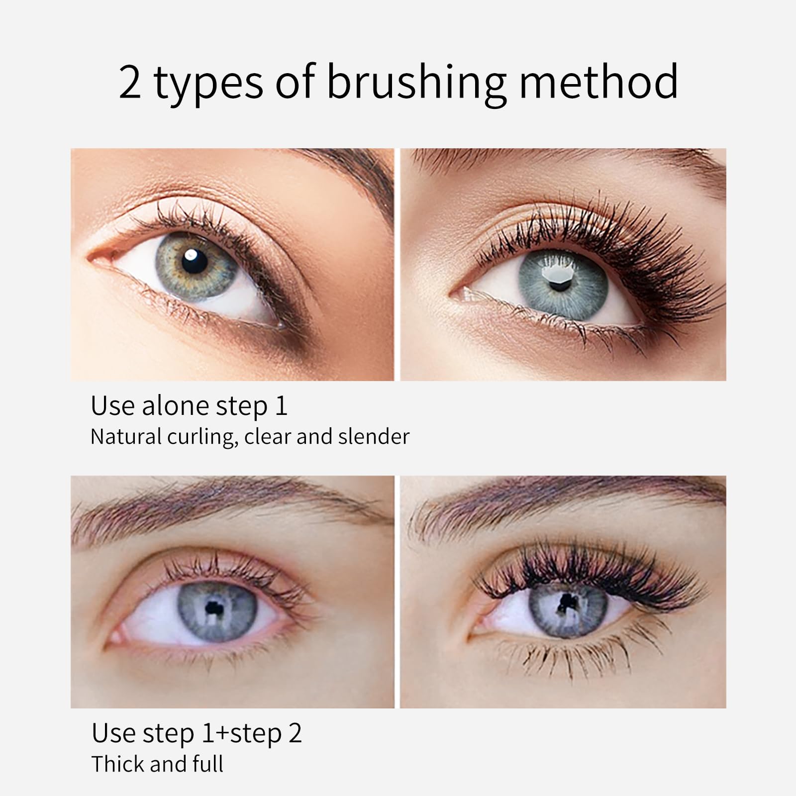 KUNSHNBEI VIBELY Mascara aplicación fácil y sin grumos
