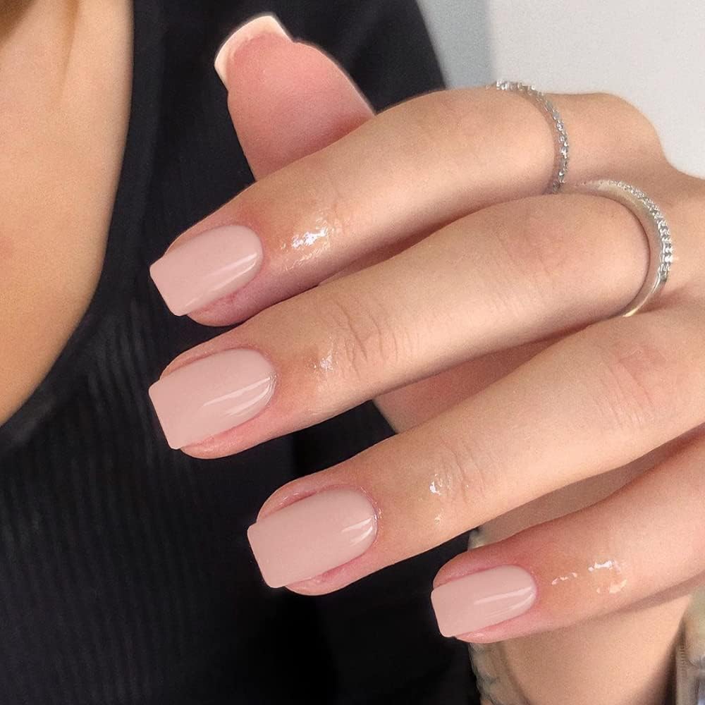 KXAMELIE uñas postizas con brillo de gel para acabado pulido.