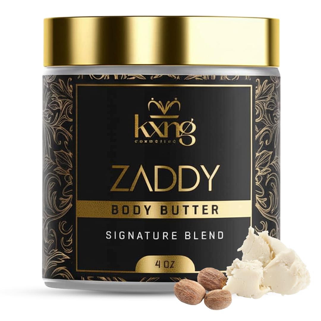 KXNG Cosmetics manteca de shea con fragancia pimienta-vanilla para piel suave y nutrida.