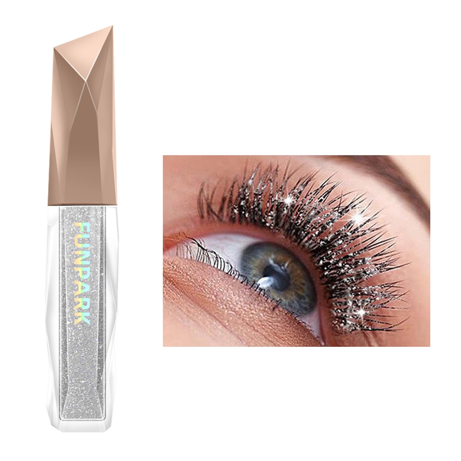 Kyannkara mascara brillo largo, consigue pestañas más largas y volumen duradero.