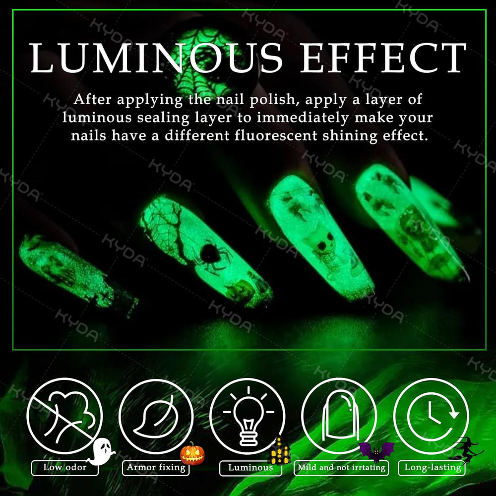 KYDA aplicación en uñas naturales y artificiales para sellar y realzar