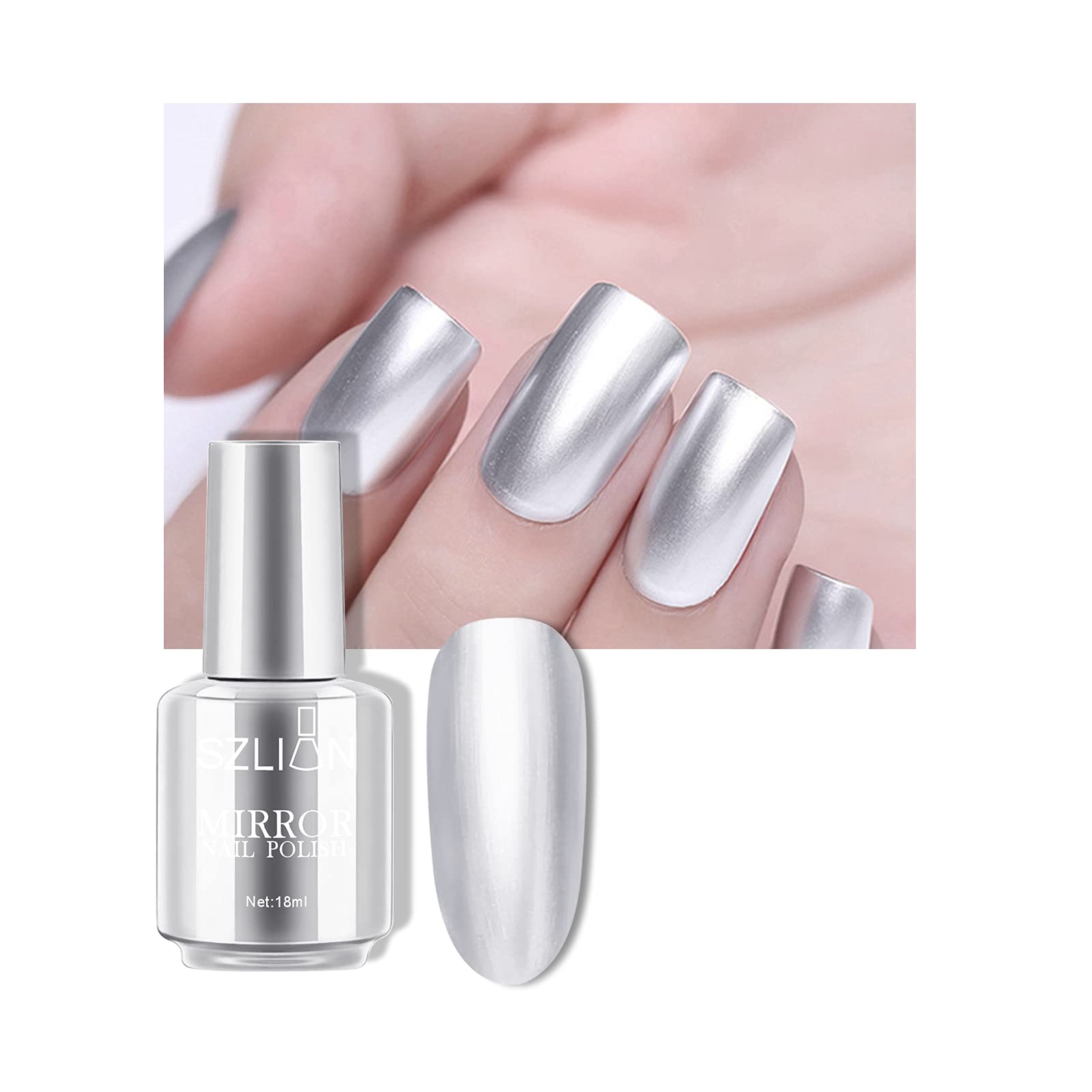 KYDA espejo-oro-uñas-18ml con acabado espejo radiante