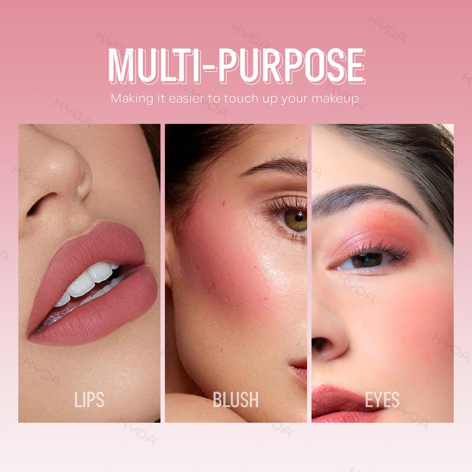 KYDA Liquid Blush acabado natural mate para look diario.