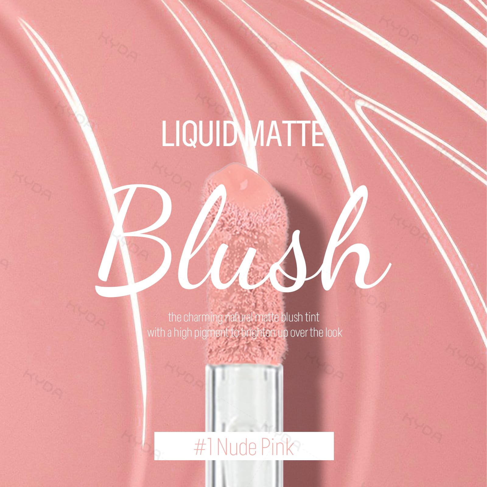KYDA Liquid Blush tono 02, color intenso para pómulos definidores.