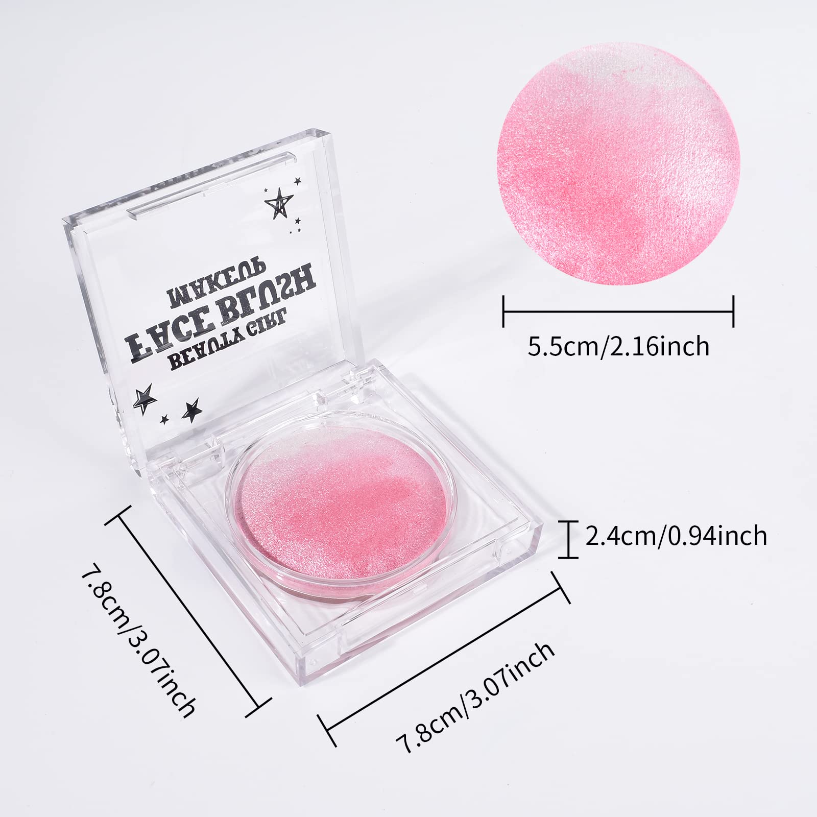 KYDA multiuso horneado para mejillas y ojos con brillo