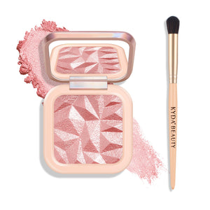 KYDA paleta iluminador rosado en estuche, ideal para uso diario.