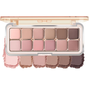 KYDA Paleta gris rosa frente, pigmentación de alta intensidad para uso diario.