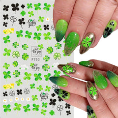KZBTRBT Trebol 3D: diseños de uñas verdes para celebración