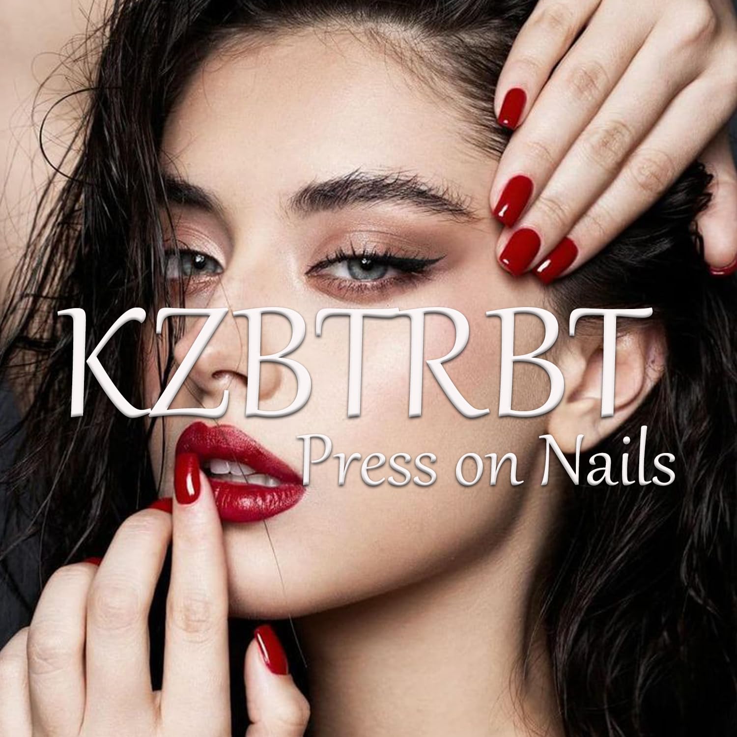 Uñas postizas KZBTRBT para fiestas y citas, diseño llamativo