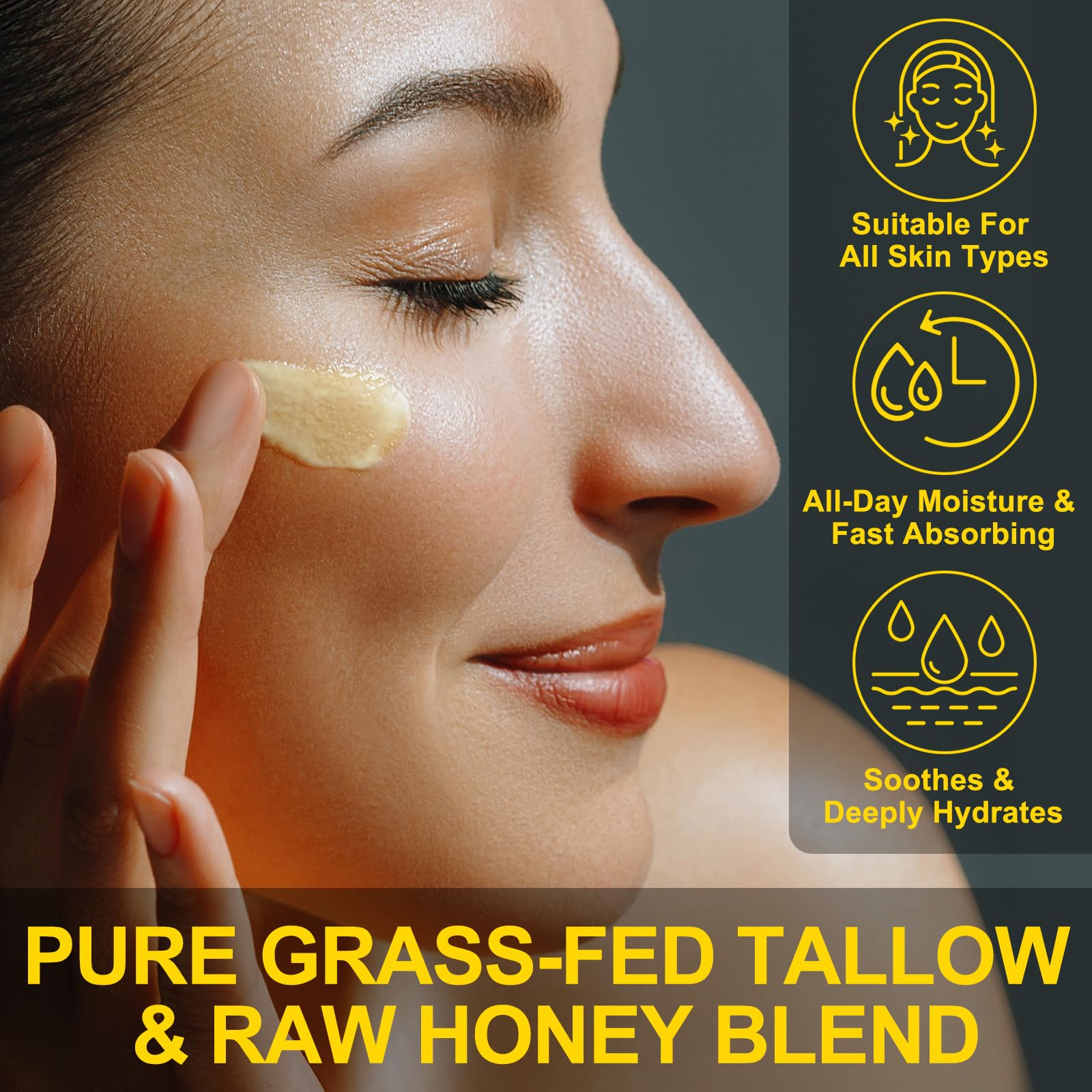 KZUO mezcla miel cruda y abejas para nutrición natural de la piel.