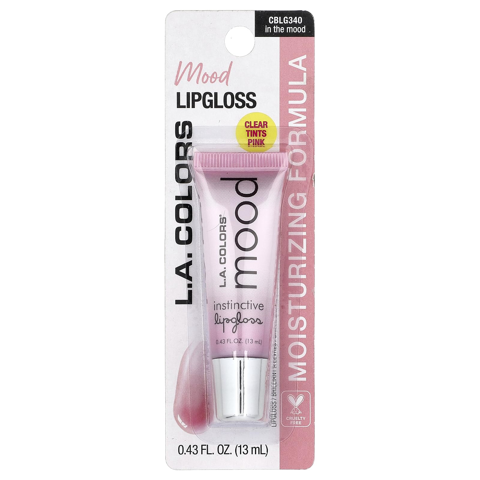 L.A. COLORS brillo labial sobre tinte labial para un glamour extra.