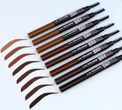 L.A. COLORS Browie Wowie con cepillo spoolie para difuminar y peinar las cejas.