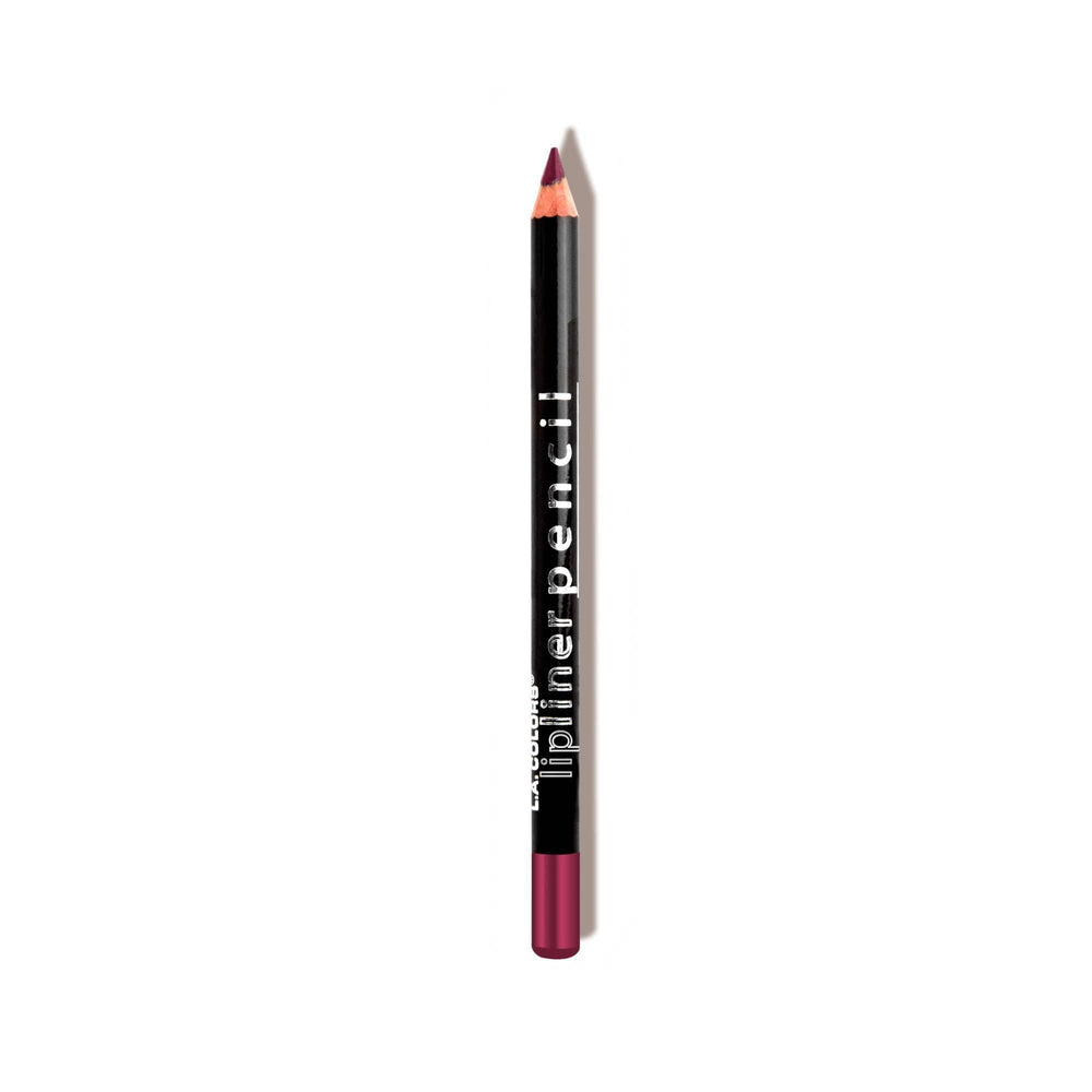 Delineador de labios L.A. COLORS berenjena para definición suave y color duradero.