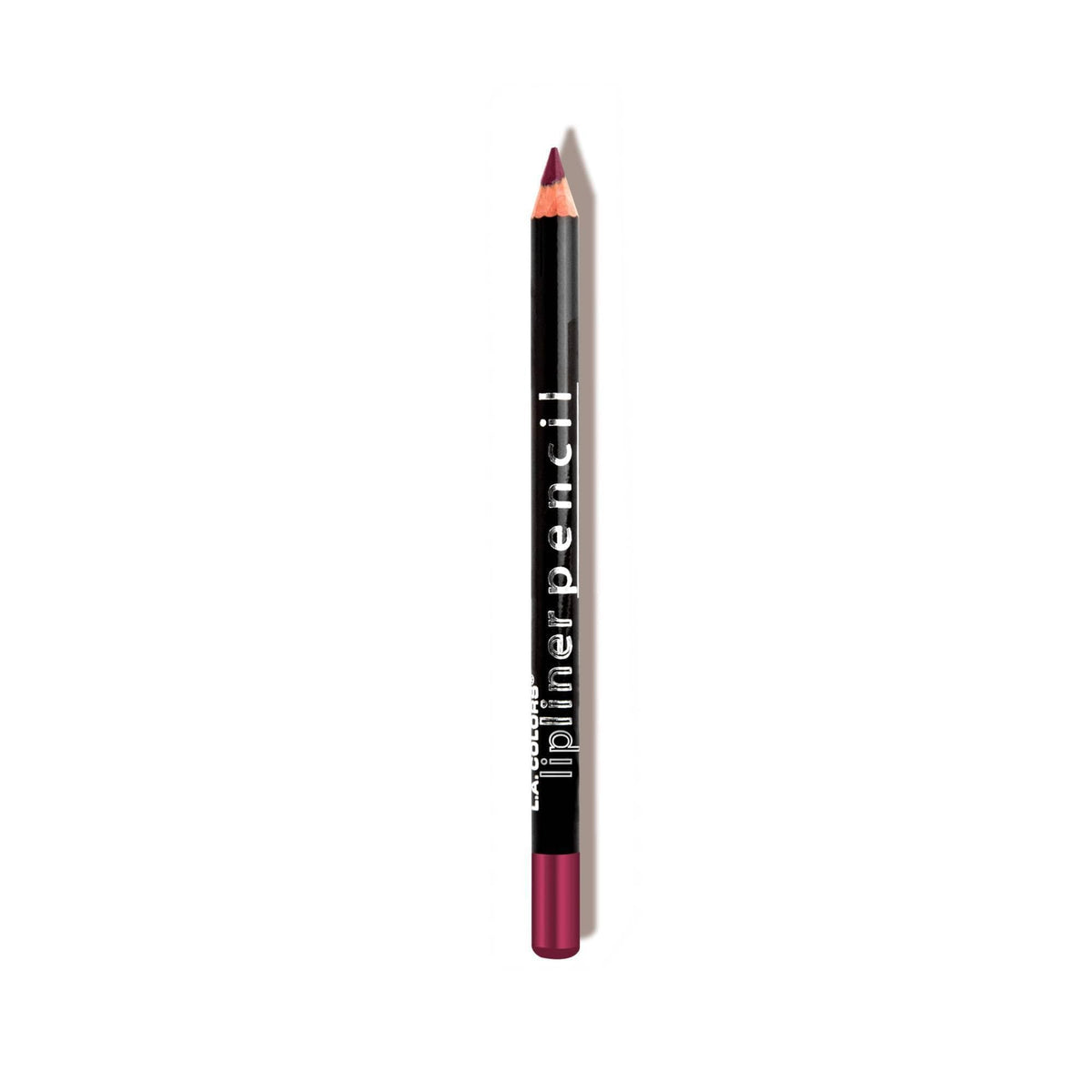 Delineador de labios L.A. COLORS berenjena para definición suave y color duradero.