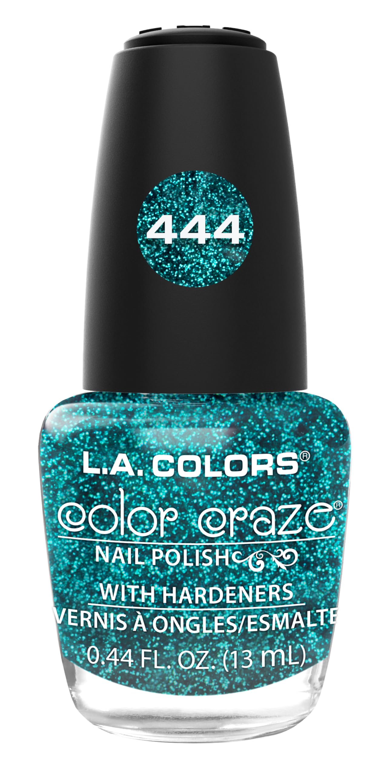 Esmalte L.A. COLORS Color Craze Isla del Tesoro, botella brillante para un acabado duradero.