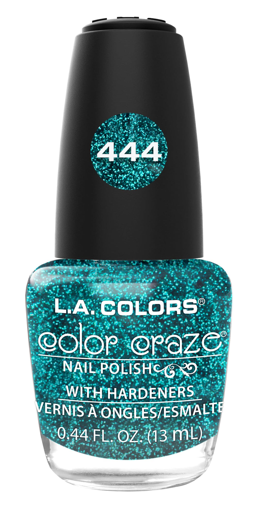 Esmalte L.A. COLORS Color Craze Isla del Tesoro, botella brillante para un acabado duradero.