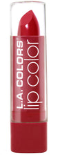 L.A. COLORS labial hidratante en tono Cereza Roja, color intenso y hidratación duradera.