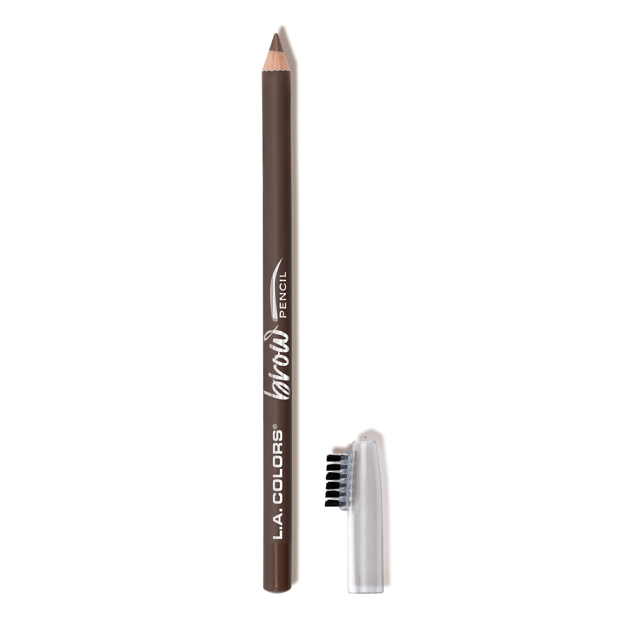L.A. COLORS lapiz cejas marrón suave para definir y rellenar con acabado mate todo el día