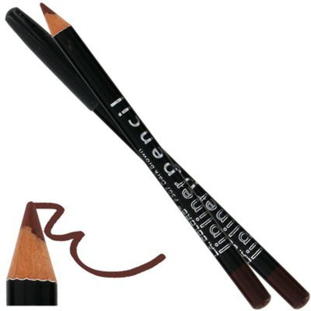 L.A. COLORS lápiz delineador marrón oscuro para definir labios con color duradero