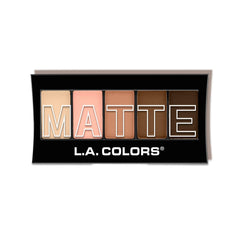 Paleta L.A. COLORS Tan Khaki con sombras mates coordinadas para looks diarios