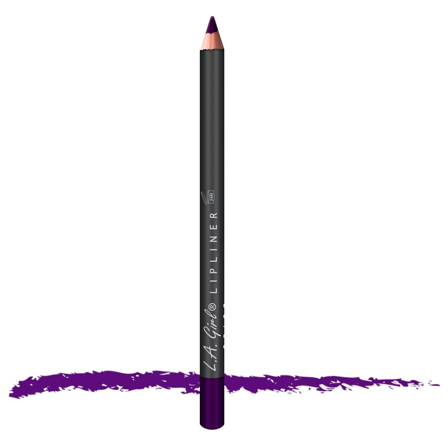 Delineador de labios L.A. Girl en púrpura profundo para definición duradera.