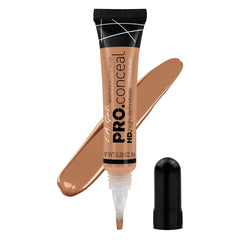 L.A. Girl HD PRO.conceal con aplicador de brocha para cubrir ojeras con acabado natural.