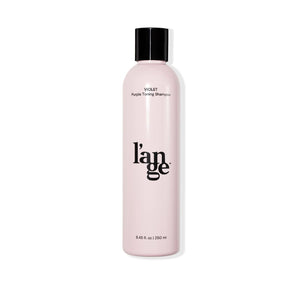 Champú tono violeta de L'ANGE HAIR, botella frontal para neutralizar tonos no deseados.