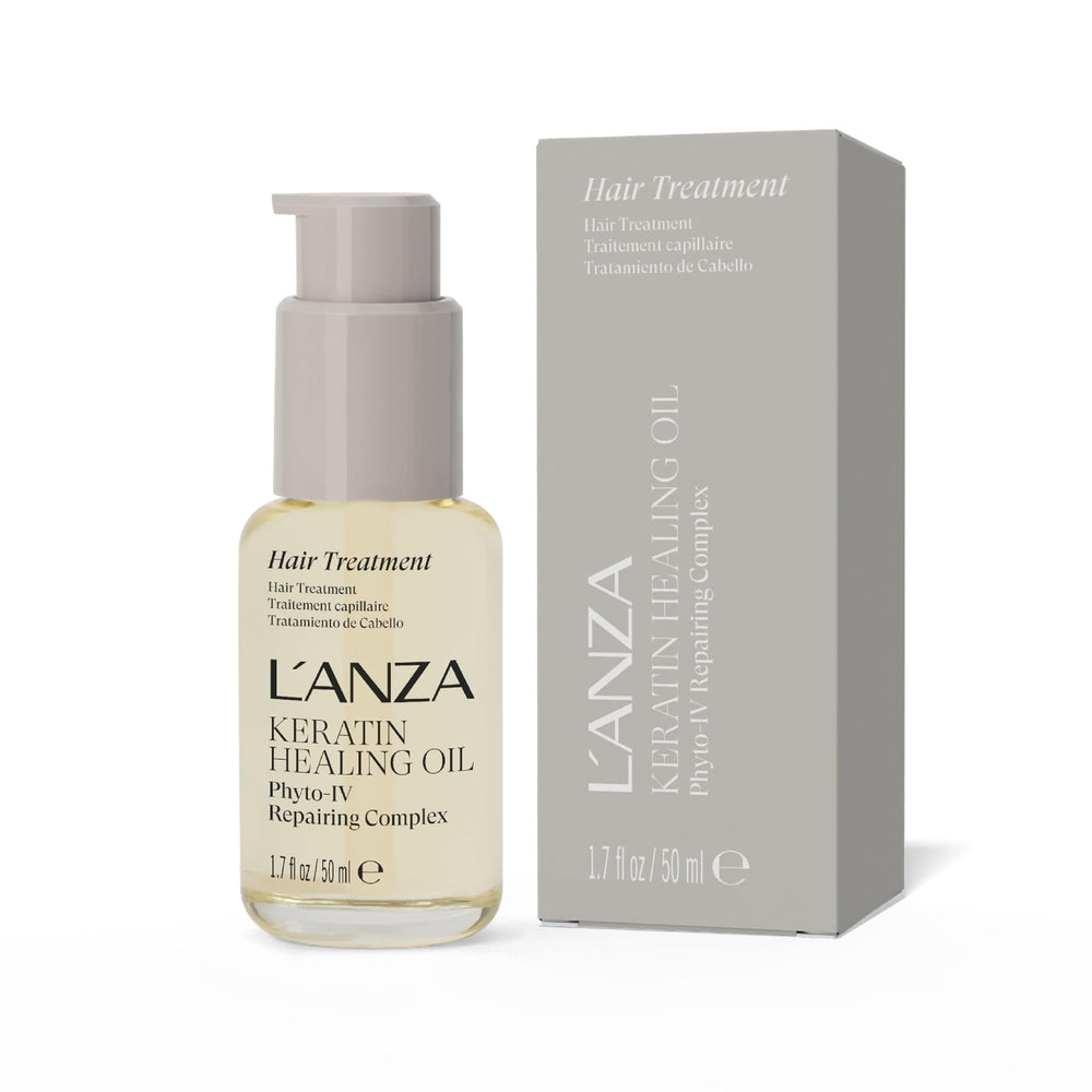 Aceite reparador con keratina de L’ANZA: reparación profunda del cabello.